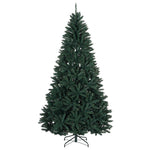 Sötétzöld műkarácsonyfa gömbökkel 210 cm 300 LED Meleg fehér 5