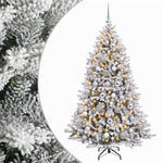Műfenyő gömbökkel 210 cm 300 LED Meleg fehér PVC és fém 2