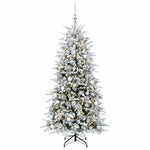 Műanyag Hajtogatós Karácsonyfa 240 cm 300 LED Meleg fehér 4