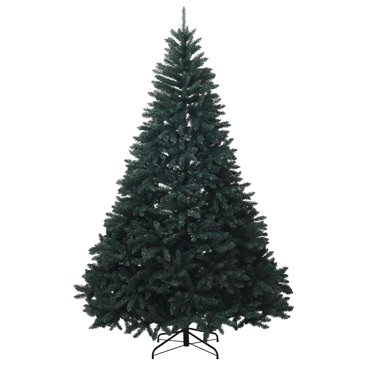 Sötétzöld műkarácsonyfa gömbökkel 270 cm 600 LED Meleg fehér 5