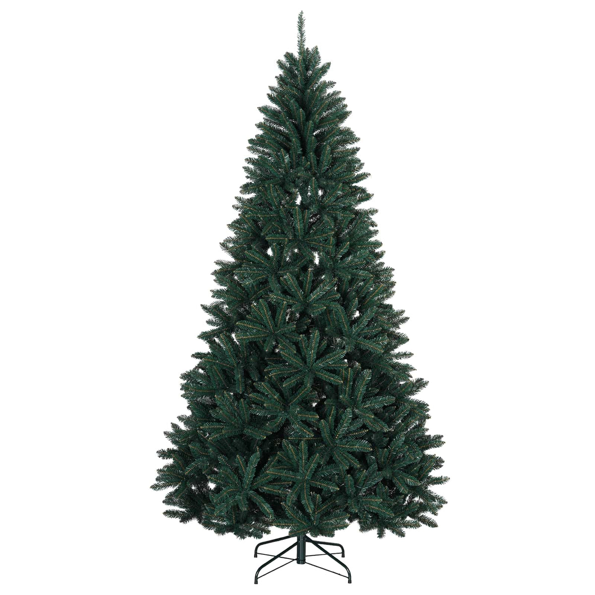 Mű sötétzöld karácsonyfa gömbökkel 300 cm 600 LED Meleg fehér 5