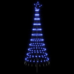 LED Karácsonyi Fenyő 180 cm 230 LED Kék Vas Fekete 3