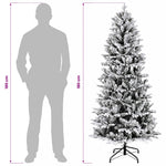 Műanyag Hajtogatós Karácsonyfa 180 cm PVC és PE Zöld és Fehér 8