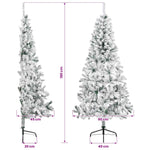 Mű karácsonyfa 180 cm PVC és Acél Zöld és Fehér 9