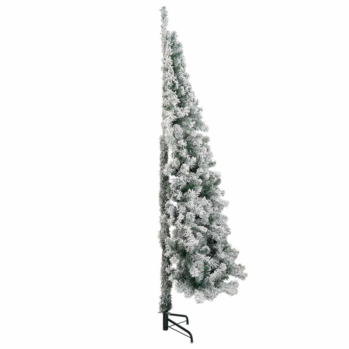 Mű karácsonyfa 210 cm PVC és Acél Zöld és Fehér 4