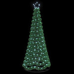 LED-es csillámos műfenyő talppal EKENAS 180 cm 220 LED 3