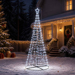 LED spirál karácsonyfa talppal EKENAS 250 cm 370 LED