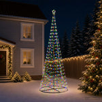 LED spirál karácsonyfa talppal EKENAS 400 cm 588 LED Többszínű