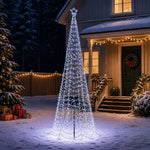 Spirális LED karácsonyfa földbe szúrható tüskével EKENAS 300 cm
