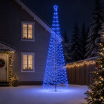 Spirális LED karácsonyfa földbe szúrható tüskével EKENAS 400 cm
