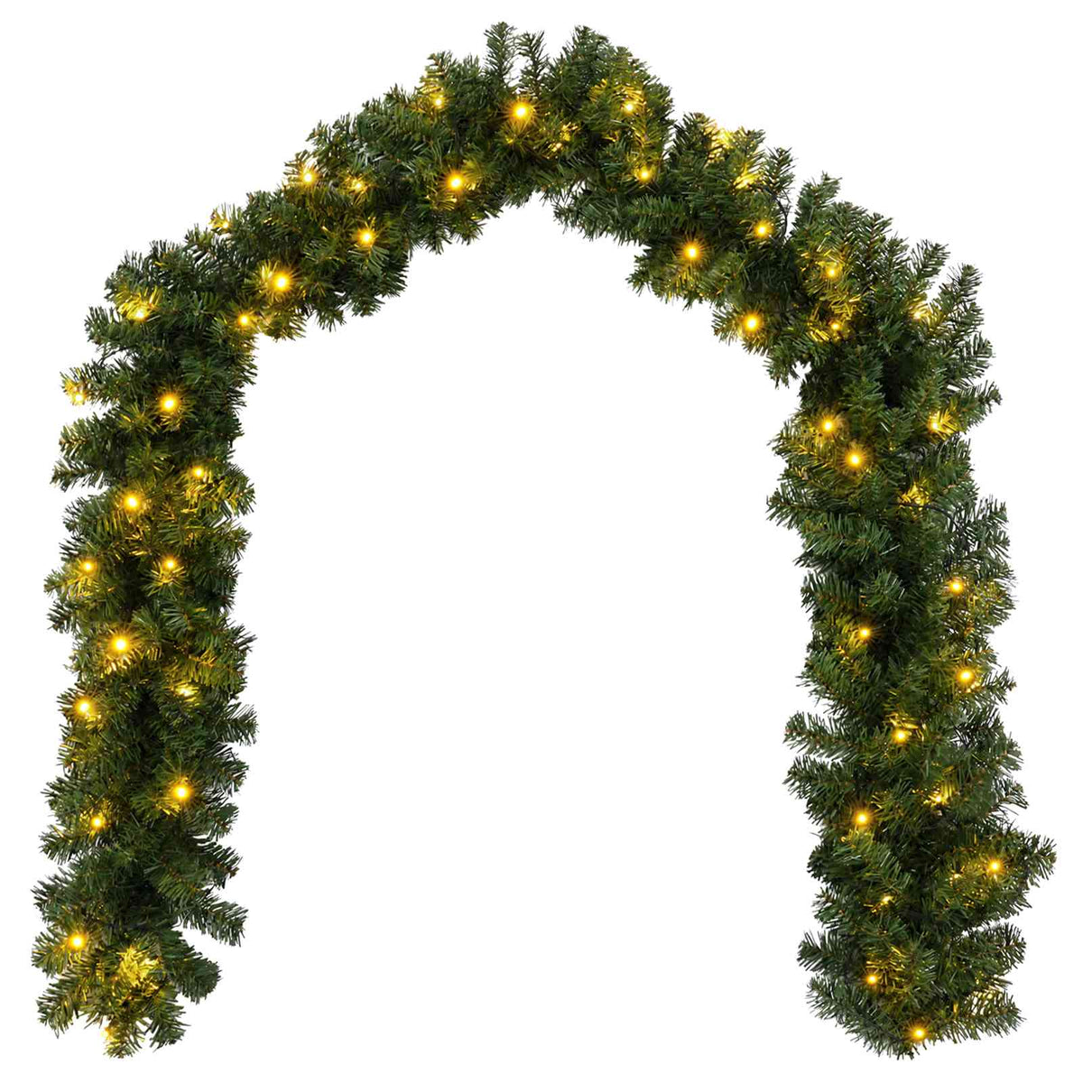 Mini karácsonyfa szett 120 cm 275 LED Meleg fehér PVC Zöld 6