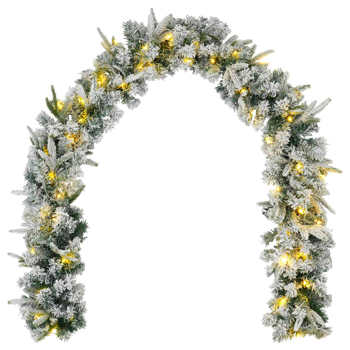 Mini Karácsonyfa 120 cm 275 LED Meleg fehér PVC és PE 5