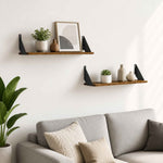Falpolcok 2 db Antik Fa 60 x 20 x 17 cm