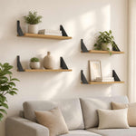 Falpolcok 4 db Kézműves Tölgy 60 x 20 x 17 cm