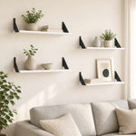 Falpolcok 4 db Fehér 80 x 20 x 17 cm