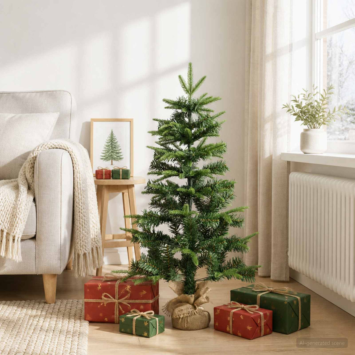 Mini Karácsonyfa 90 cm PVC és PE Zöld