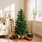 Mini Karácsonyfa 120 cm PVC és PE Zöld