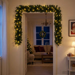 Karácsonyi girlanda Zöld 270 cm PVC 50 LED 3