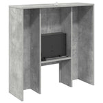 Elektromos kandalló Beton 75 x 24,5 x 75 cm Szerelt fa 7