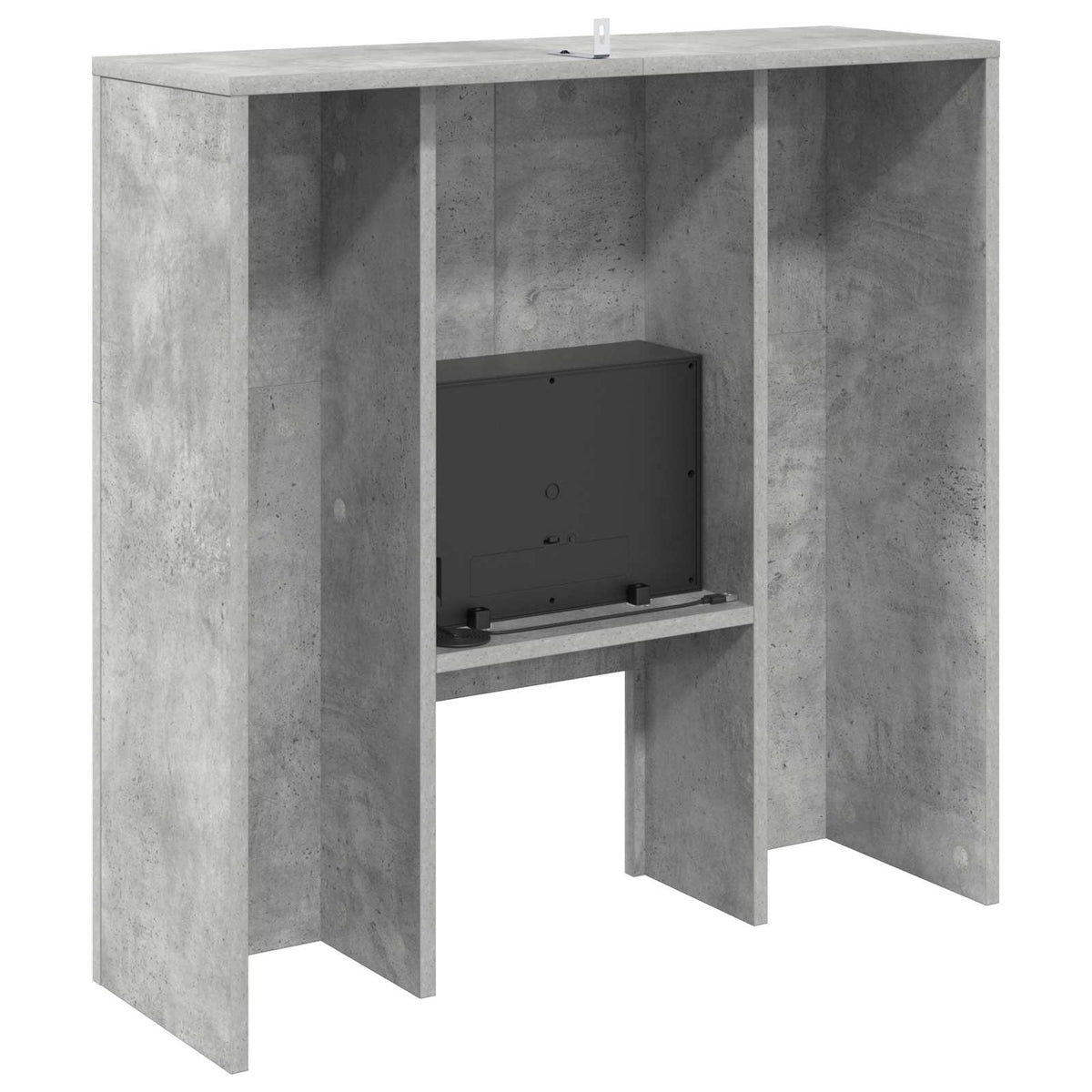 Elektromos kandalló Beton 75 x 24,5 x 75 cm Szerelt fa 7