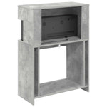Elektromos kandalló Beton 64 x 30 x 87 cm Szerelt fa 7