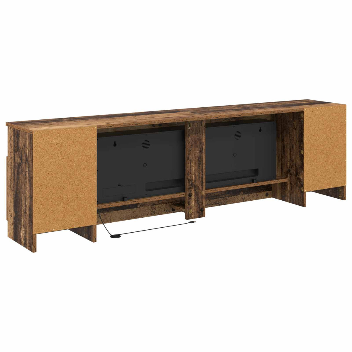 Elektromos kandalló Antik Fa 165 x 28,5 x 47 cm Szerelt fa 8