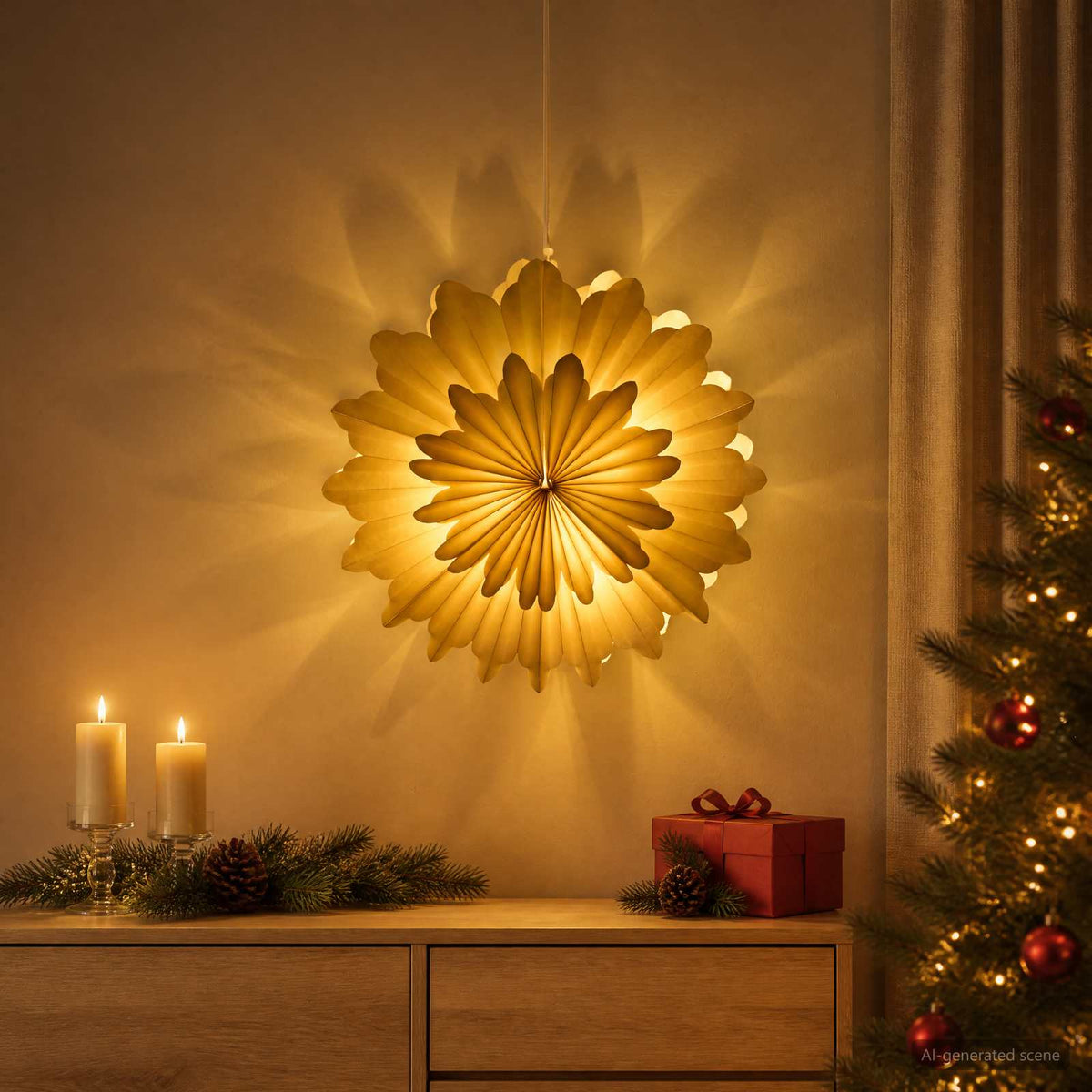Karácsonyi világítás RAAHE 10 LED Meleg fehér 45 x 17 x 45 cm