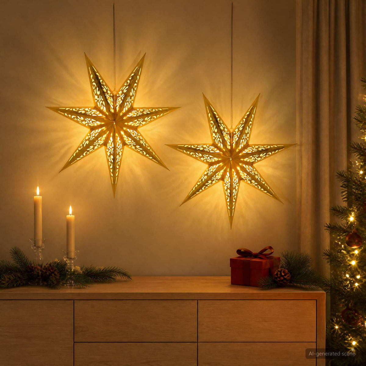 Karácsonyi világítás RAAHE 2 db 10 LED Meleg fehér