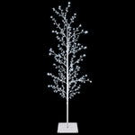 Karácsonyi LED-es nyírfa Fehér 150 cm Acél 360 LED 4