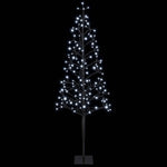 LED-es karácsonyfa Fekete 18 x 18 x 150 cm Acél 164 LED 4