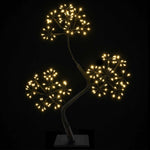 S-alakú LED-es karácsonyfa 2 db Fekete 45 cm Műanyag 336 LED 3