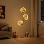 S-alakú LED-es karácsonyfa Fekete 18 x 18 x 150 cm Acél 672 LED