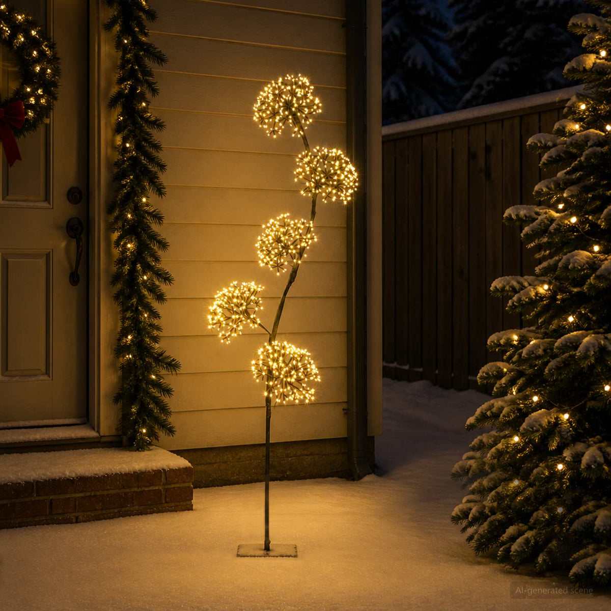 S-alakú LED-es karácsonyfa Fekete 20 x 20 x 175 cm Acél 840 LED 3