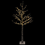 Havas LED-es karácsonyfa Barna 22 x 22 x 150 cm Műanyag 232 LED 4