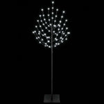 LED Karácsonyi Fenyő Fekete 150 cm Acél 140 LED 4