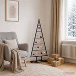 Fém karácsonyfa KUOPIO 125 cm Fém Fekete