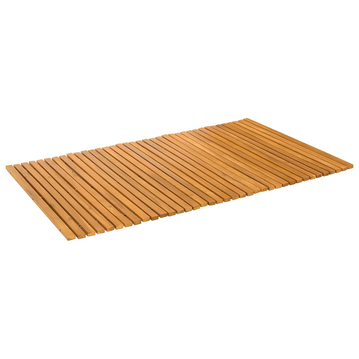 Fürdőszoba szőnyeg 2 db Természetes 100 x 60 cm Tömör Akácfa 6