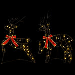 Karácsonyi rénszarvas 4 db 180 LED Meleg fehér 43 x 19 x 65 cm 4