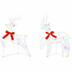 Karácsonyi rénszarvas 6 db 80 LED Többszínű 43 x 19 x 65 cm 5