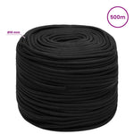 Többcélú munkakötél 10 mm 500 m Fekete PP 6