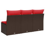 | Kerti kanapé | párnával Barna 165 x 62 x 69 cm Poli rattan 6