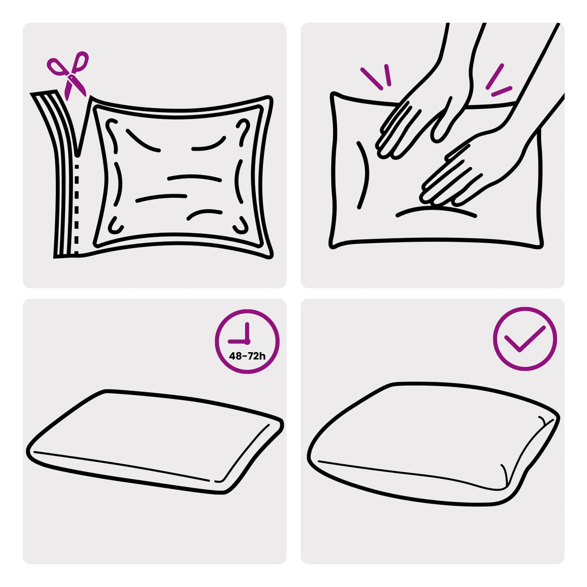4 darabos magas háttámlás székpárna GEMERT 4 pcs Antracitszürke 7